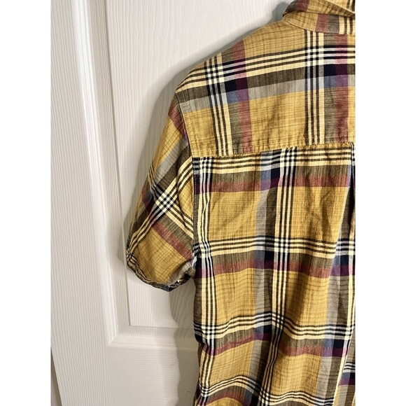 Toad & Co Smythy Button Up Shirt Plaid Organic Cotton Mens Medium Camping Hiking - Picture 8 of 9